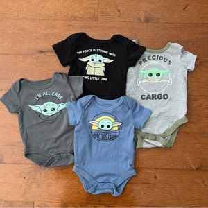 Grogu / baby yoda onesie Star Wars bundle ✨ 0-3 months